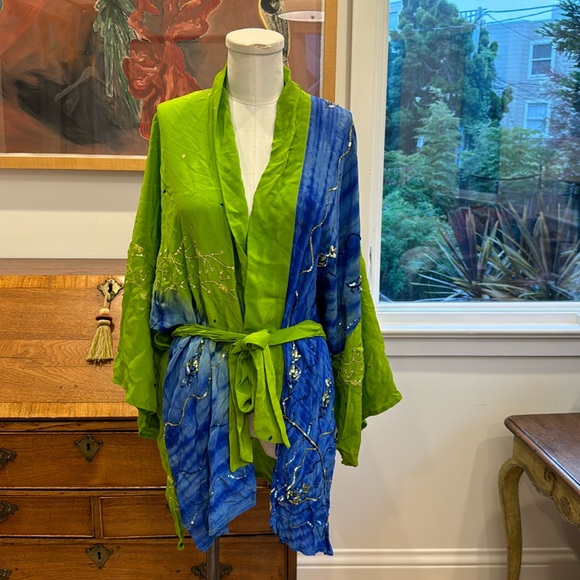 Sun Child Silk Jacket with Belt - Picture 1 of 8